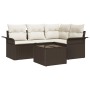 Juego de Sofá de Jardín de 4 Piezas con Cojines de Ratán Poliratán Gris by , Outdoor sofas - Ref: Foro24-3345348, Price: 353,...