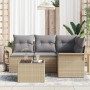 Juego de Sofás de Jardín de 5 Piezas con Cojines Ratan Negro by , Outdoor sofas - Ref: Foro24-3345350, Price: 354,99 €, Disco...