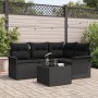 Conjunto de Sofá de Jardín de 5 Piezas con Cojines Beige Poliratán by , Outdoor sofas - Ref: Foro24-3345353, Price: 352,87 €,...