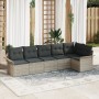 Juego de Sofá con Cojines de 6 Piezas Gris Claro de Polirratán von , Outdoor-Sofas - Ref: Foro24-3345382, Preis: 433,36 €, Ra...