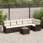 Juego de Sofás de 6 Piezas con Cojines de Poliratán Gris de , Sofás de exterior - Ref: Foro24-3345388, Precio: 478,93 €, Desc...
