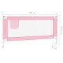 Barandilla de seguridad cama de niño rosa tela 180x25 cm de vidaXL, Barandillas de seguridad - Ref: Foro24-10204, Precio: 36,...