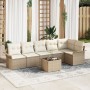 Juego de Sofá de Jardín de 7 Piezas con Cojines Marrón Poliratán by , Outdoor sofas - Ref: Foro24-3345391, Price: 463,44 €, D...