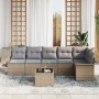 Juego de Sofá de Jardín de 7 Piezas con Cojines de Ratán Negro von , Outdoor-Sofas - Ref: Foro24-3345390, Preis: 464,47 €, Ra...