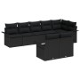 Juego de Sofá de Jardín de 8 Piezas con Cojines Negro Polirratán by , Outdoor sofas - Ref: Foro24-3345413, Price: 578,02 €, D...