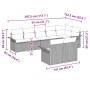 Juego de Sofá de Jardín de 8 Piezas con Cojines Negro Polirratán by , Outdoor sofas - Ref: Foro24-3345413, Price: 578,02 €, D...