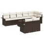 Conjunto de Sofás de Jardín de 8 Piezas con Cojines Ratán Polipropileno Gris by , Outdoor sofas - Ref: Foro24-3345418, Price:...