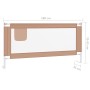Barandilla de seguridad cama de niño taupe tela 180x25 cm de vidaXL, Barandillas de seguridad - Ref: Foro24-10222, Precio: 41...