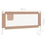 Sicherheitsgeländer Kleinkinderbett taupe Stoff 180x25 cm von vidaXL, Sicherheitsgeländer - Ref: Foro24-10222, Preis: 38,26 €...