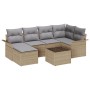 Conjunto de Sofás de Jardín de 7 Piezas con Cojines Ratán Sintético Negro von , Outdoor-Sofas - Ref: Foro24-3345440, Preis: 4...
