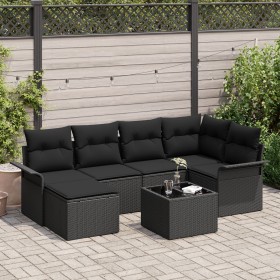 Juego de Sofá de Jardín de 7 Piezas con Cojines Beige Poliratán von , Outdoor-Sofas - Ref: Foro24-3345443, Preis: 445,52 €, R...