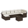 Juego de sofá de jardín de 7 piezas con cojines en gris de ratán de poliéster by , Outdoor sofas - Ref: Foro24-3345458, Price...