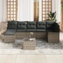 Juego de Sofá de Jardín de 7 Piezas con Cojines Negro Ratán Poliéster von , Outdoor-Sofas - Ref: Foro24-3345459, Preis: 481,7...
