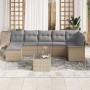 Juego de Sofá de Jardín de 8 Piezas con Cojines de Ratán Sintético Negro by , Outdoor sofas - Ref: Foro24-3345460, Price: 509...