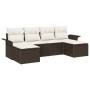 Juego de Sofá de Jardín de 6 Piezas con Cojines de Ratán Sintético Marrón von , Outdoor-Sofas - Ref: Foro24-3345468, Preis: 3...