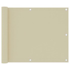 Toldo para balcón tela oxford crema 75x500 cm