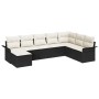 Juego de Sofá de Jardín de 8 piezas con cojines en ratán polipropileno negro by , Outdoor sofas - Ref: Foro24-3345477, Price:...