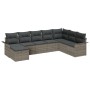 Juego de Sofá de Jardín de 8 Piezas con Cojines de Poliratán Gris by , Outdoor sofas - Ref: Foro24-3345479, Price: 492,37 €, ...