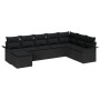 Conjunto de sofá de jardín de 8 piezas con cojines ratán negro de by , Outdoor sofas - Ref: Foro24-3345483, Price: 514,49 €, ...