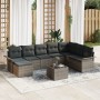 Juego de Sofá de Jardín de 8 Piezas con Cojines Gris Ratán Polimérico by , Outdoor sofas - Ref: Foro24-3345489, Price: 540,20...