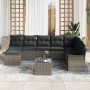 Juego de Sofá de Jardín de 8 Piezas con Cojines Gris Ratán Polimérico by , Outdoor sofas - Ref: Foro24-3345489, Price: 540,20...