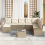 Juego de sofá de jardín de 9 piezas con cojines de Ratán Poli Brown by , Outdoor sofas - Ref: Foro24-3345491, Price: 577,91 €...