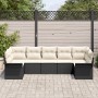 Conjunto de sofá de jardín de 7 piezas con cojines en poliratán negro by , Outdoor sofas - Ref: Foro24-3345507, Price: 445,73...