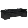 Conjunto de sofá de jardín de 7 piezas con cojines Negro Rattan by , Outdoor sofas - Ref: Foro24-3345513, Price: 497,07 €, Di...