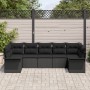 Conjunto de sofá de jardín de 7 piezas con cojines Negro Rattan by , Outdoor sofas - Ref: Foro24-3345513, Price: 497,07 €, Di...