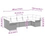 Conjunto de sofá de jardín de 7 piezas con cojines Negro Rattan by , Outdoor sofas - Ref: Foro24-3345513, Price: 497,07 €, Di...