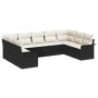 Juego de Sofá de Jardín de 9 Piezas con Cojines Negro Ratán Sintético von , Outdoor-Sofas - Ref: Foro24-3345517, Preis: 528,7...