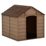 Hundehütte aus braunem PP, 71 x 71,5 x 68 cm von vidaXL, Hundehütten - Ref: Foro24-316180, Preis: 82,23 €, Rabatt: %