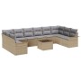 Conjunto de Sofá de Jardín de 11 Piezas con Cojines Negros de Poliratán by , Outdoor sofas - Ref: Foro24-3345550, Price: 704,...