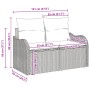Juego de Sofá de Jardín de 3 piezas con Cojines Beige de Poliratán by , Outdoor sofas - Ref: Foro24-3345560, Price: 227,19 €,...