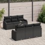 Juego de Sofá de Jardín de 7 Piezas con Cojines Negro Poliratán von , Outdoor-Sofas - Ref: Foro24-3345593, Preis: 485,69 €, R...