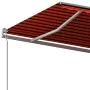 Automatic retractable awning with orange and brown poles 6x3 m by vidaXL, Awnings - Ref: Foro24-3070210, Price: 687,66 €, Dis...
