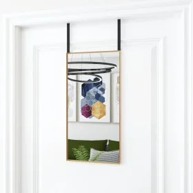 Türspiegel aus schwarzem Glas und Aluminium, 30 x 60 cm von vidaXL, Spiegel - Ref: Foro24-327412, Preis: 30,54 €, Rabatt: %