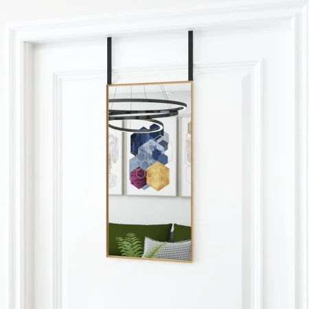 Espejo de puerta cristal y aluminio negro 30x60 cm de vidaXL, Espejos - Ref: Foro24-327412, Precio: 30,52 €, Descuento: %