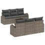 Sofá de Jardín de 7 Piezas con Cojines de Ratán Gris von , Outdoor-Sofas - Ref: Foro24-3345929, Preis: 486,00 €, Rabatt: %