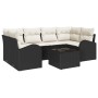 Sofá de Jardín de 7 Piezas con Cojines de Poliratán Negro von , Outdoor-Sofas - Ref: Foro24-3345937, Preis: 443,21 €, Rabatt: %