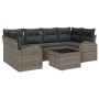 Juego de Sofá de Jardín de 7 Piezas con Cojines Gris Polirratán by , Outdoor sofas - Ref: Foro24-3345939, Price: 440,50 €, Di...