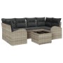 Conjunto de Sofás de Jardín de 7 Piezas con Cojines Gris Claro de Ratán von , Outdoor-Sofas - Ref: Foro24-3345942, Preis: 486...