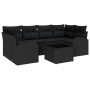 Juego de Sofá de Jardín de 7 Piezas con Cojines Negro Poliratán von , Outdoor-Sofas - Ref: Foro24-3345943, Preis: 456,48 €, R...