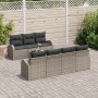 Juego de Sofás de Jardín de 8 Piezas con Cojines Gris Poliratán by , Outdoor sofas - Ref: Foro24-3345949, Price: 529,06 €, Di...