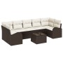 Juego de Sofá de Jardín de 8 Piezas con Cojines Marrón Poliratán by , Outdoor sofas - Ref: Foro24-3345958, Price: 561,20 €, D...