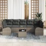 Conjunto de Sofá de Jardín de 8 Piezas con Cojines Gris Polirratán von , Outdoor-Sofas - Ref: Foro24-3345959, Preis: 513,08 €...