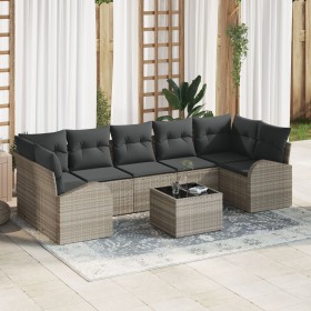 Juego de Sofás de Jardín de 8 Piezas con Cojines Gris Claro by , Outdoor sofas - Ref: Foro24-3345962, Price: 580,51 €, Discou...