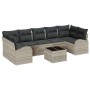 Juego de Sofás de Jardín de 8 Piezas con Cojines Gris Claro by , Outdoor sofas - Ref: Foro24-3345962, Price: 580,51 €, Discou...