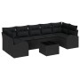 Juego de Sofás de Jardín de 8 Piezas con Cojines Ratán Sintético Negro by , Outdoor sofas - Ref: Foro24-3345963, Price: 533,6...