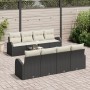 Juego de Sofá de Jardín de 9 Piezas con Cojines Negro Poliratán by , Outdoor sofas - Ref: Foro24-3345967, Price: 557,29 €, Di...